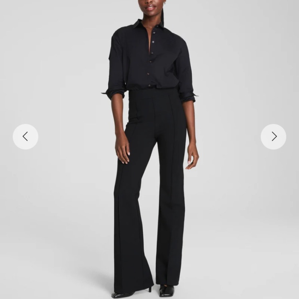 NWOT SPANX Black Ponte Flare Pant